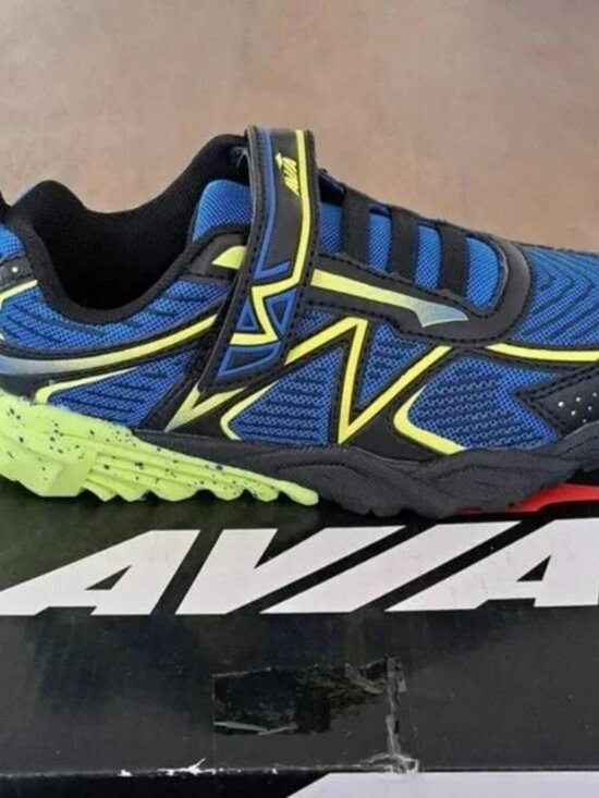 Avia Other - Avia Kids' Avi-Force II Sneaker - Color: Black/Electric Blue/Highlighter Lime